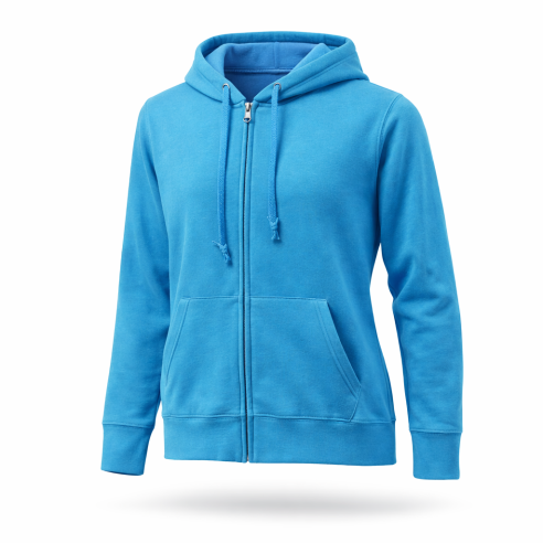 Ladies´ Premium Hooded Sweat Jacket azure blue