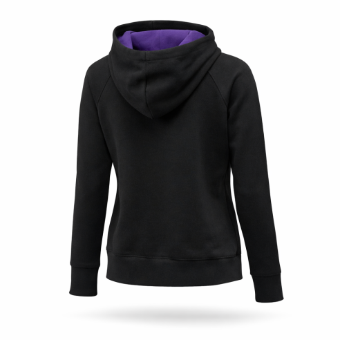 Damen Hoodie schwarz/lila