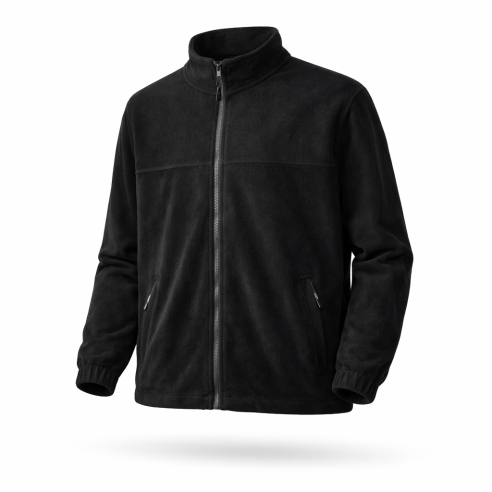 Full-Zip Fleece schwarz