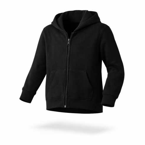 Kids´ Classic Hooded Sweat Jacket schwarz