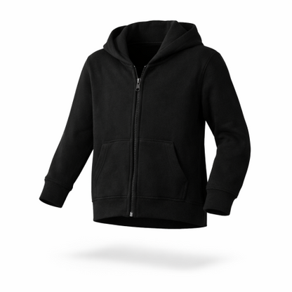 Kids´ Classic Hooded Sweat Jacket schwarz
